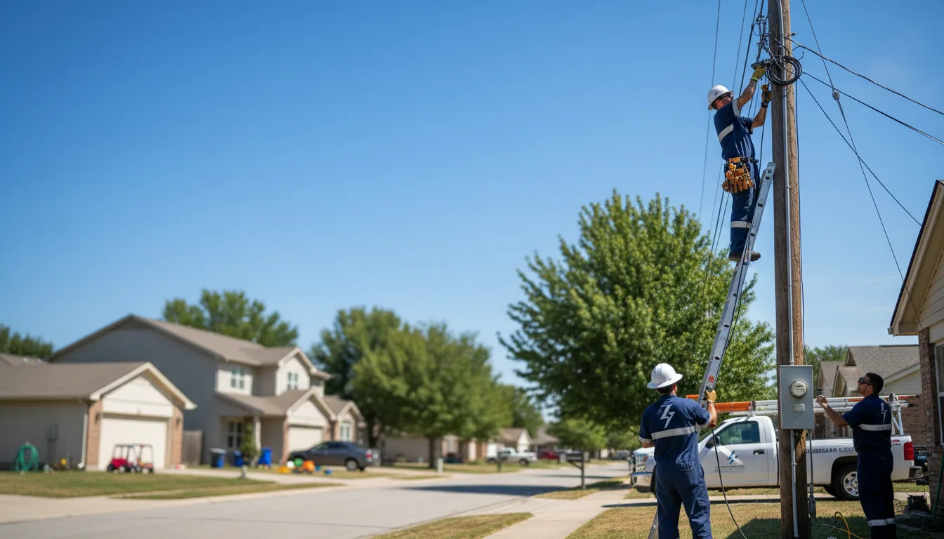 Residential electrician providing installation services in Effingham, KS
